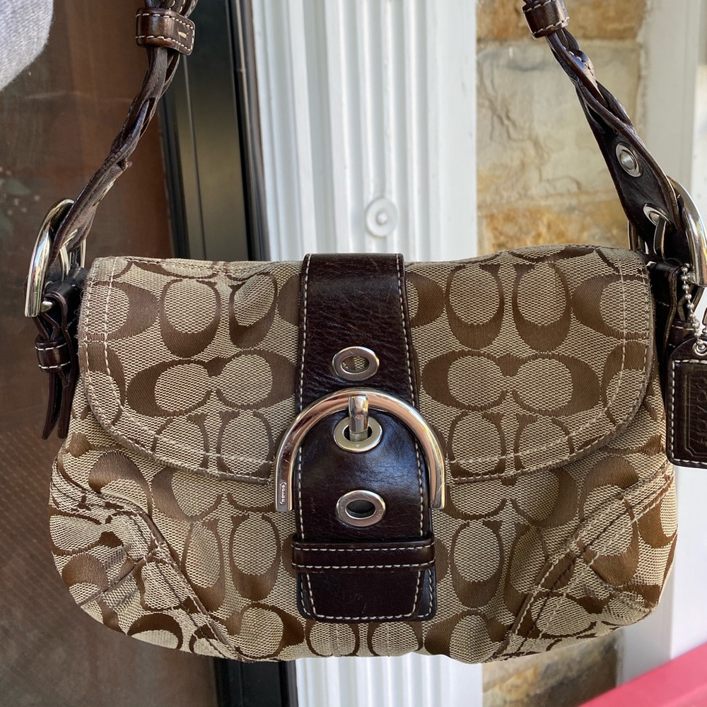 Authentic Coach Signature C Logo in brown